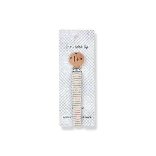 1+ in the family Aina Pacifier Clip - Clay-Ivory